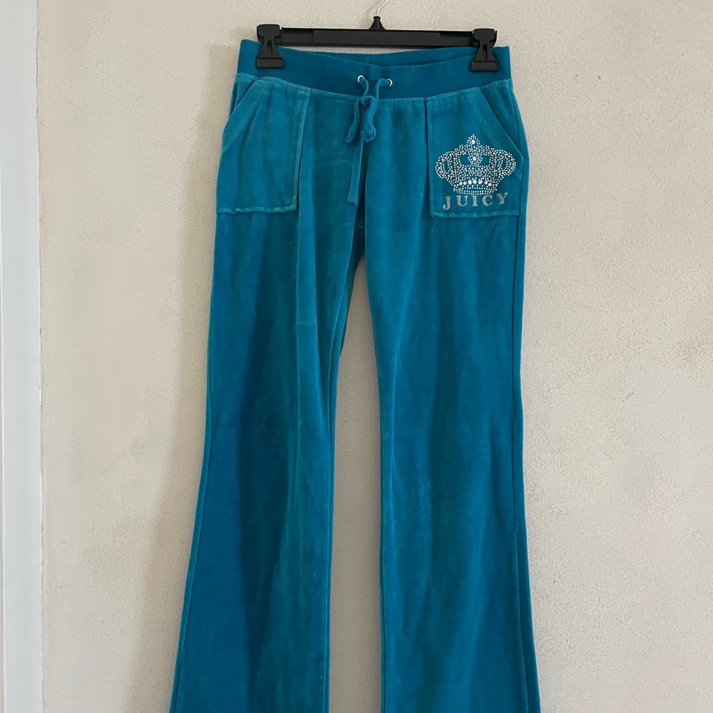 Juicy Couture turquoise track pants